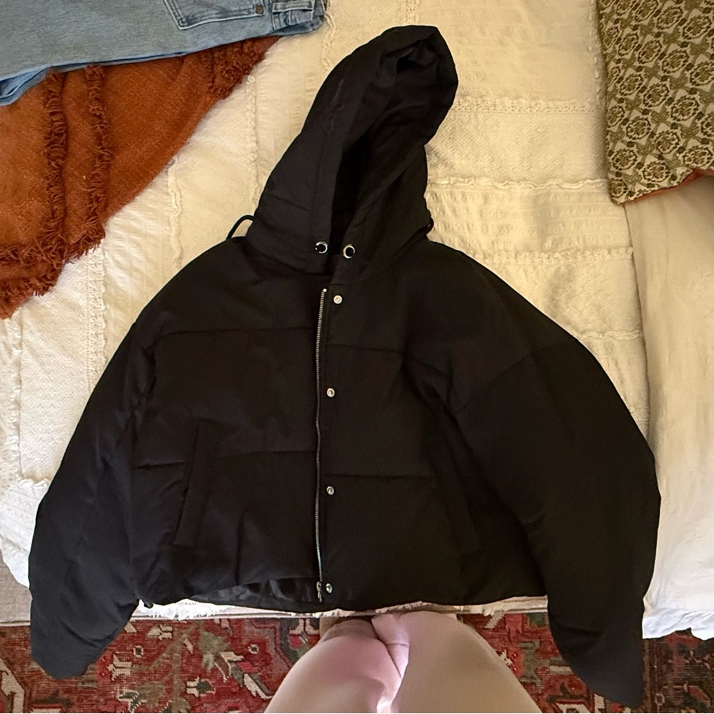 Missguided Cropped Puffer Jacket